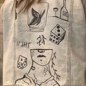 costomized jean jacket that i’ve only worn once.